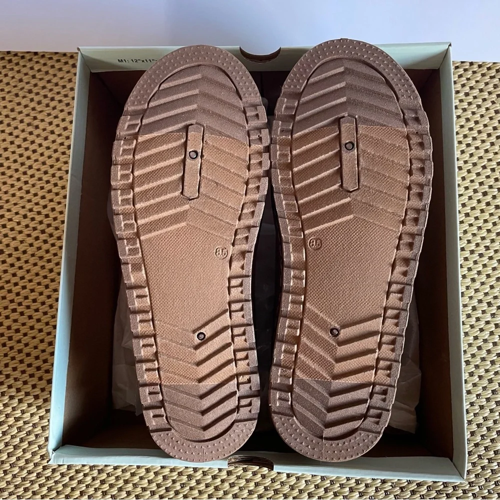 NEW Boots Winter Cierra Mini Platform Chestnut Women’s Size 8.5 Cozy Fall Warm